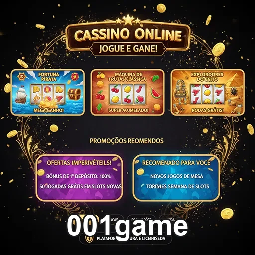 Tela de casino com interface simplificada para slots